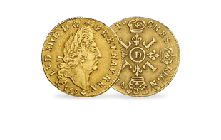 Piece en or numismatique louis